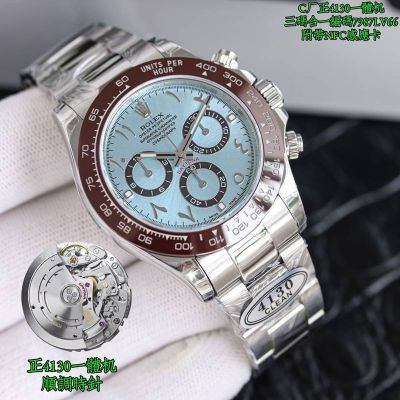Clean Factory ROLEX Daytona 4130 Movement 904L Steel Watch
